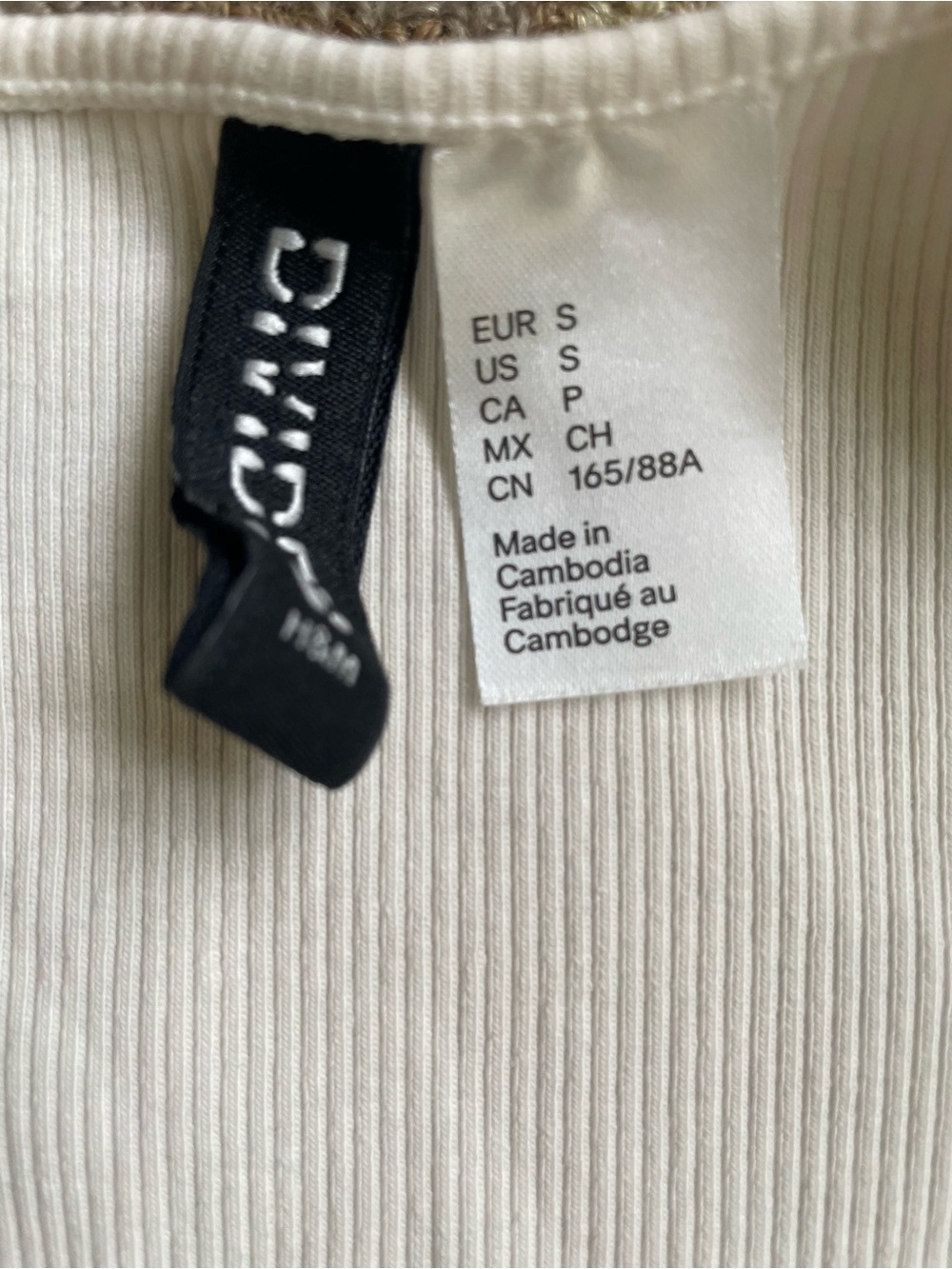 Divided Cream Square-Neck Ribbed Tank - Picture 3 of 3